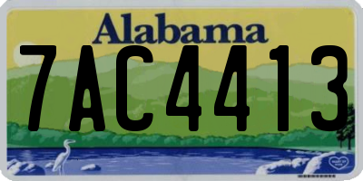 AL license plate 7AC4413