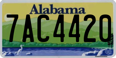 AL license plate 7AC4420
