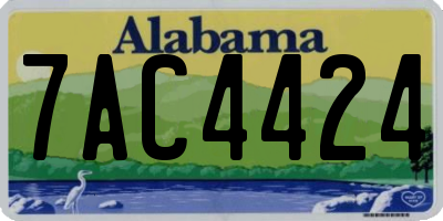 AL license plate 7AC4424