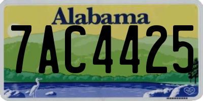 AL license plate 7AC4425