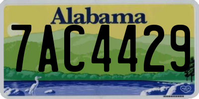 AL license plate 7AC4429