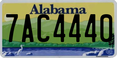 AL license plate 7AC4440