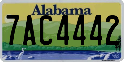 AL license plate 7AC4442