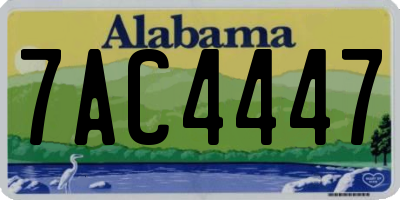 AL license plate 7AC4447