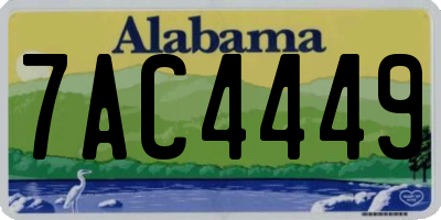 AL license plate 7AC4449