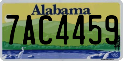 AL license plate 7AC4459