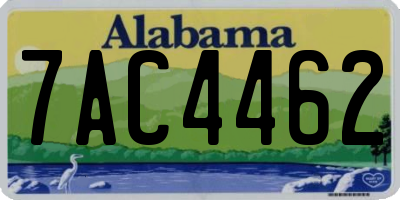 AL license plate 7AC4462