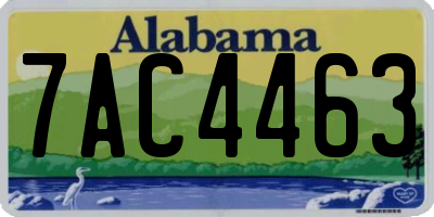 AL license plate 7AC4463