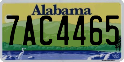 AL license plate 7AC4465