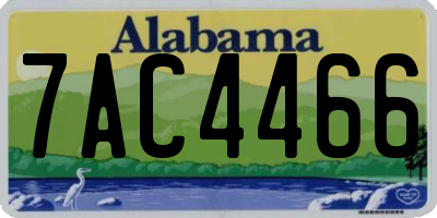 AL license plate 7AC4466