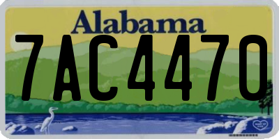 AL license plate 7AC4470