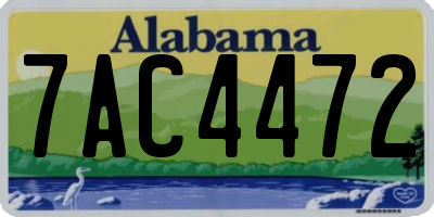 AL license plate 7AC4472