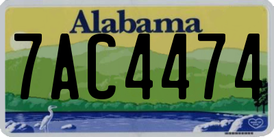AL license plate 7AC4474