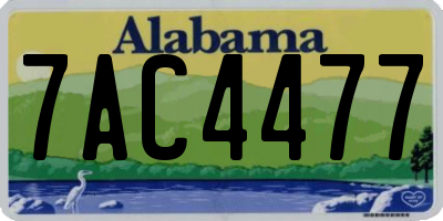 AL license plate 7AC4477