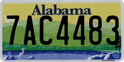 AL license plate 7AC4483