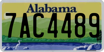 AL license plate 7AC4489
