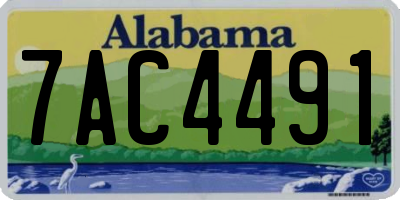 AL license plate 7AC4491