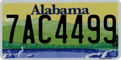 AL license plate 7AC4499