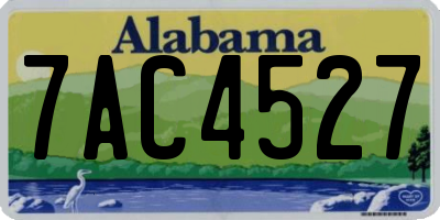 AL license plate 7AC4527