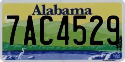 AL license plate 7AC4529