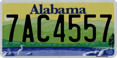 AL license plate 7AC4557