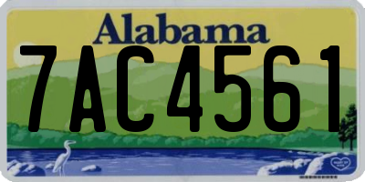 AL license plate 7AC4561