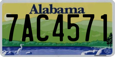 AL license plate 7AC4571