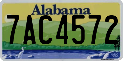 AL license plate 7AC4572