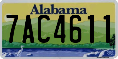 AL license plate 7AC4611