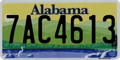 AL license plate 7AC4613