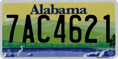 AL license plate 7AC4621