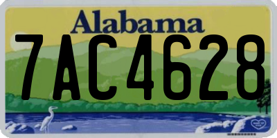AL license plate 7AC4628
