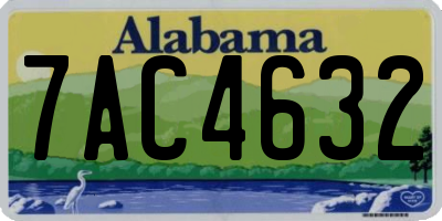 AL license plate 7AC4632