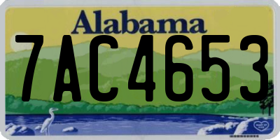 AL license plate 7AC4653