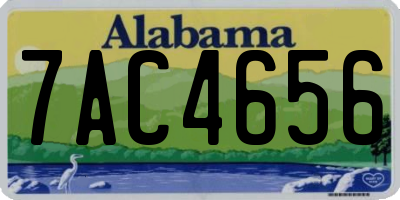 AL license plate 7AC4656
