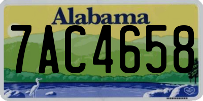 AL license plate 7AC4658