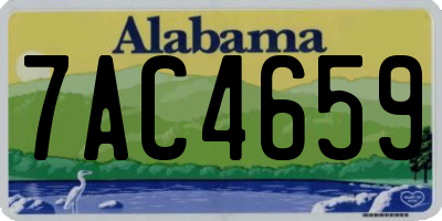AL license plate 7AC4659
