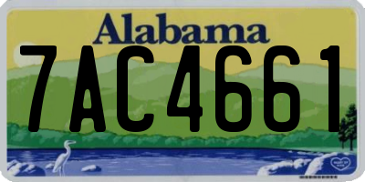 AL license plate 7AC4661