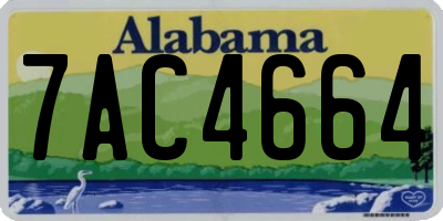 AL license plate 7AC4664