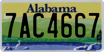 AL license plate 7AC4667