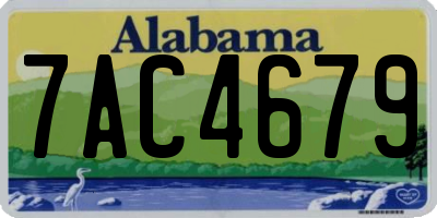 AL license plate 7AC4679
