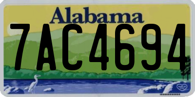 AL license plate 7AC4694