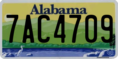 AL license plate 7AC4709