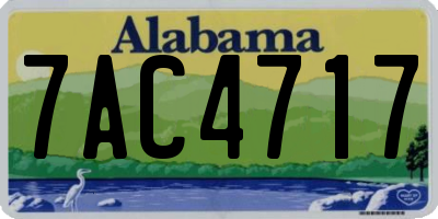 AL license plate 7AC4717