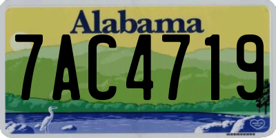 AL license plate 7AC4719
