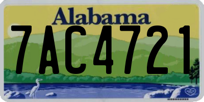 AL license plate 7AC4721