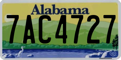 AL license plate 7AC4727