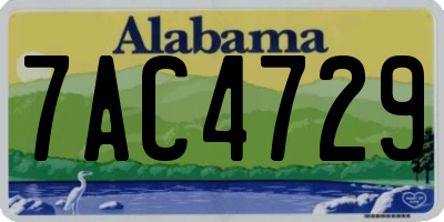 AL license plate 7AC4729