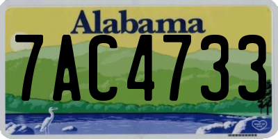 AL license plate 7AC4733