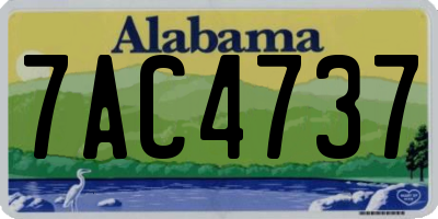 AL license plate 7AC4737